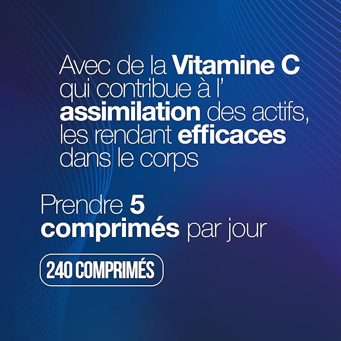 Collagene et Acide Hyaluronique avec Biotine. 240 comprimés à haute dose pour Cheveux,