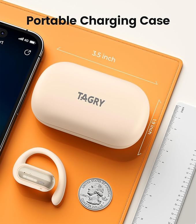 TAGRY Écouteurs sans fil ouverts 40 heures de lecture