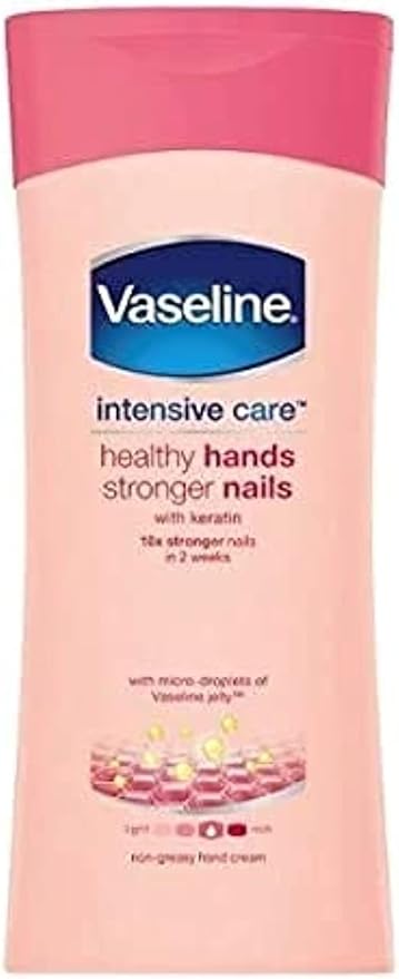 3 x Vaseline Crème pour les mains - Healthy Hands &amp; Stronger Nails - 200ml