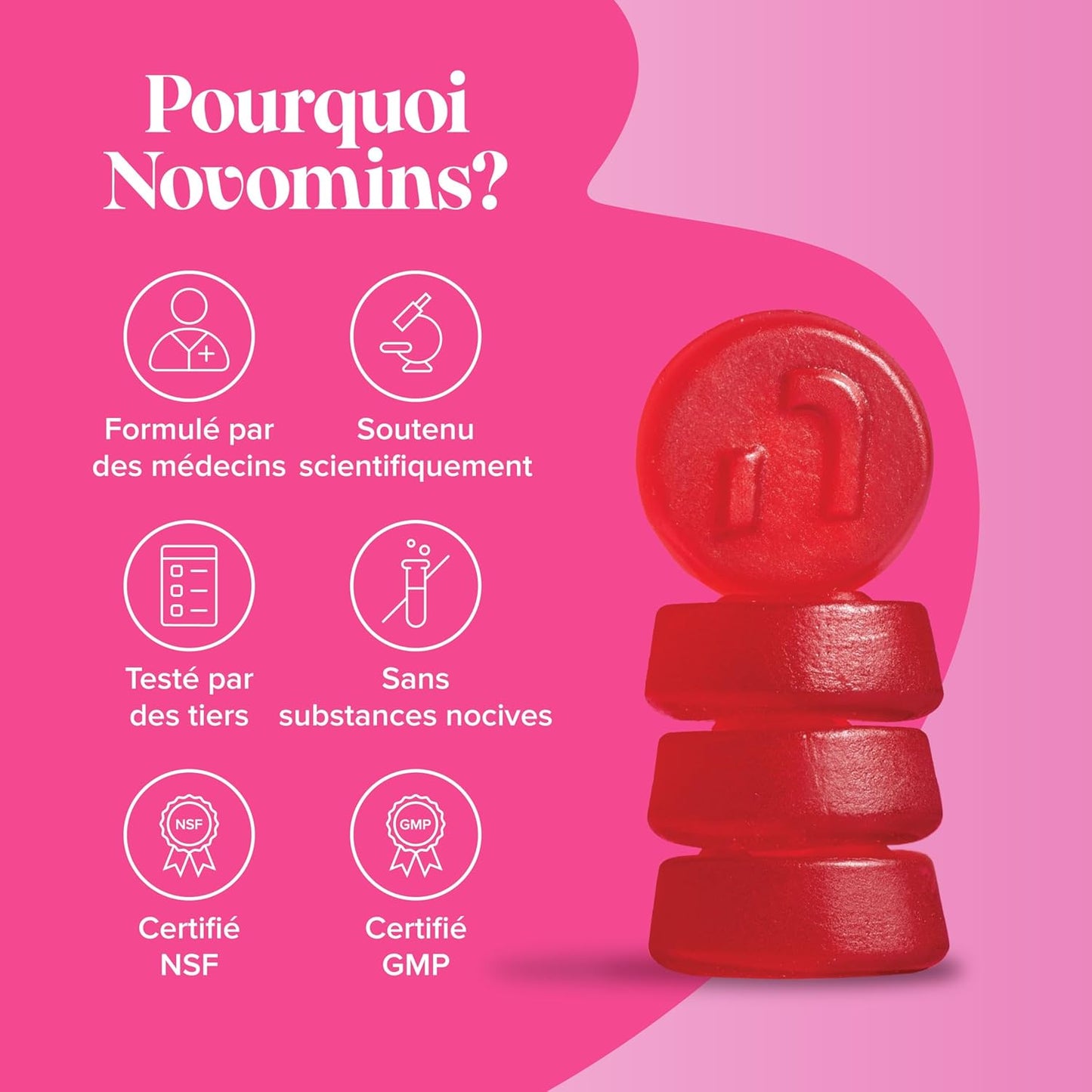 Collagene Marin et Acide Hyaluronique - Gummies de Collagène avec Vitamine C &amp; Biotine