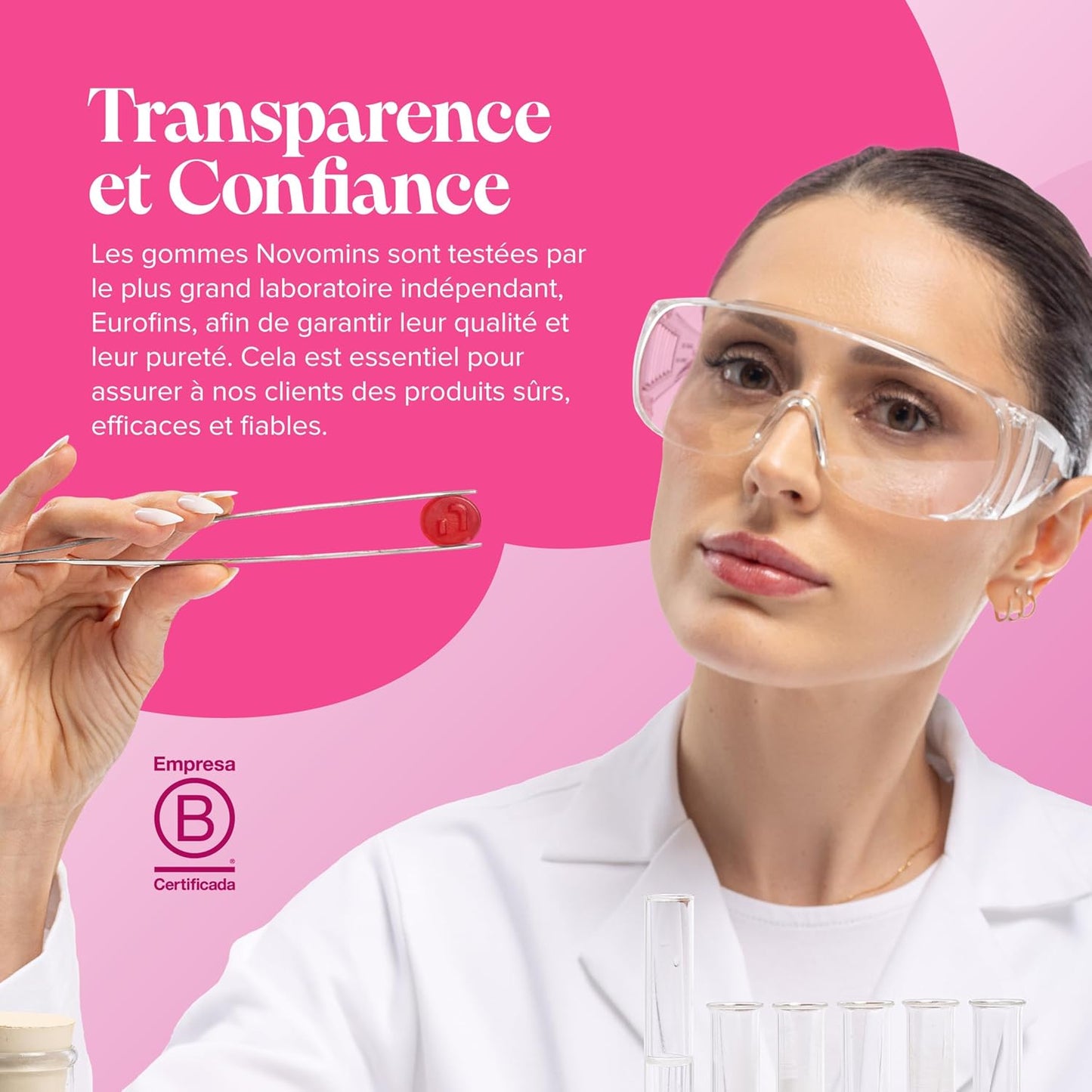 Collagene Marin et Acide Hyaluronique - Gummies de Collagène avec Vitamine C &amp; Biotine