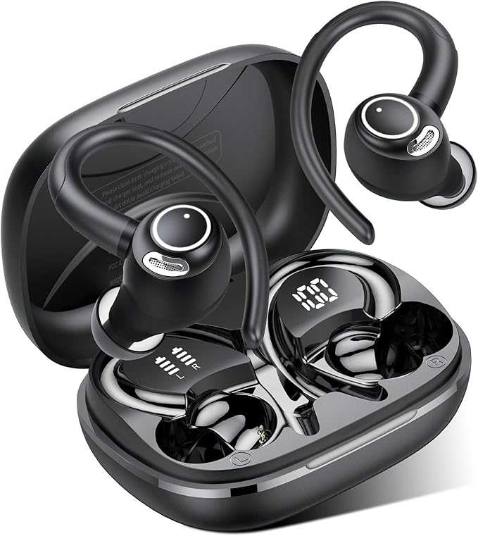 Ecouteurs Bluetooth sans Fil Sport, 2026 Headphones 5.4 HiFi Stéréo, Ecouteurs sans Fil avec ENC Mic