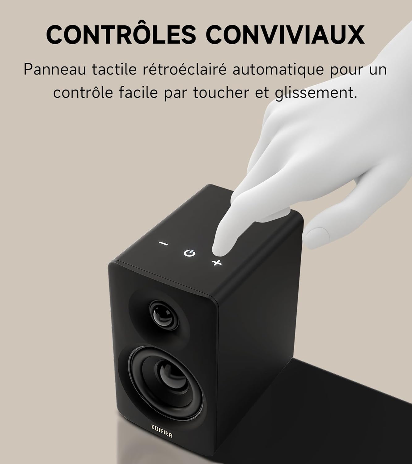 Edifier M60 2.0 Haut-parleurs Bibliothèque, Bluetooth 5.3, 66W RMS