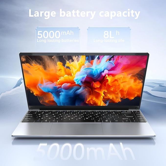 FUNYET Ordinateur Portable 14 Pouces Win 11 Pro 16Go RAM 1To SSD Celeron N5095