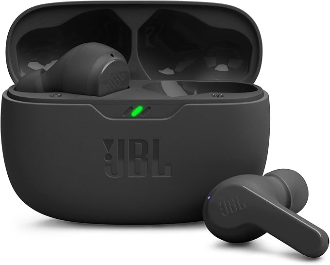 JBL Wave Beam, Écouteurs Intra-Auriculaires sans Fil, Résistance à l'Eau IP54 et IPX2