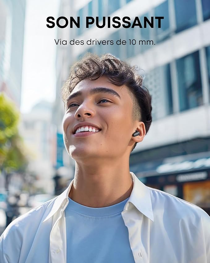 Soundcore Ecouteurs Bluetooth sans Fil P30i by Anker, Écouteurs sans Fil Reduction de Bruit Forte et Intelligente
