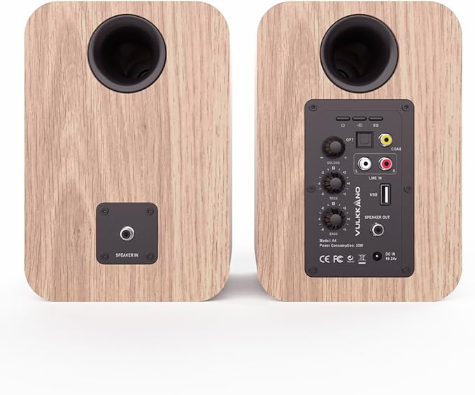 VULKKANO A4 Enceintes Monitoring Active avec Woofer 4", Bluetooth 5.0