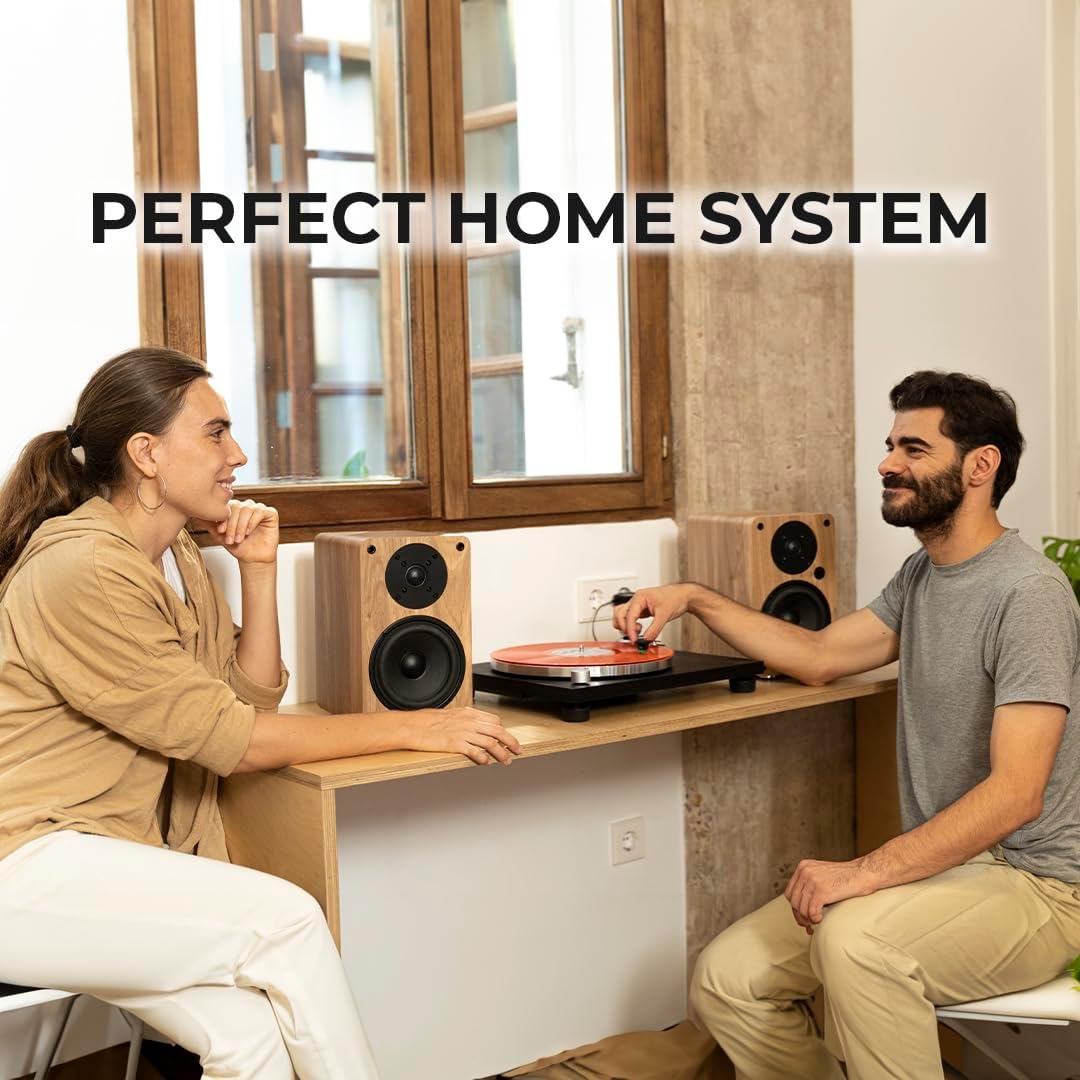 VULKKANO A5 Arc Enceintes Monitoring Active avec Woofer 5.25", Bluetooth 5.0