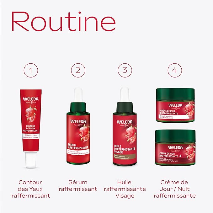 WELEDA - Crème de Jour Raffermissante Grenade et Maca  - Soin anti-âge raffermissant pour les femmes dès 40 ans