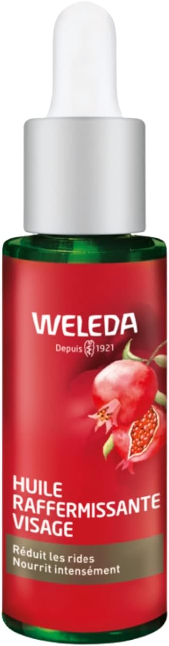 WELEDA - Huile raffermissante Visage Grenade - Booster anti-oxydant et éclat - Pour une peau douce et éclatante - 30 ml