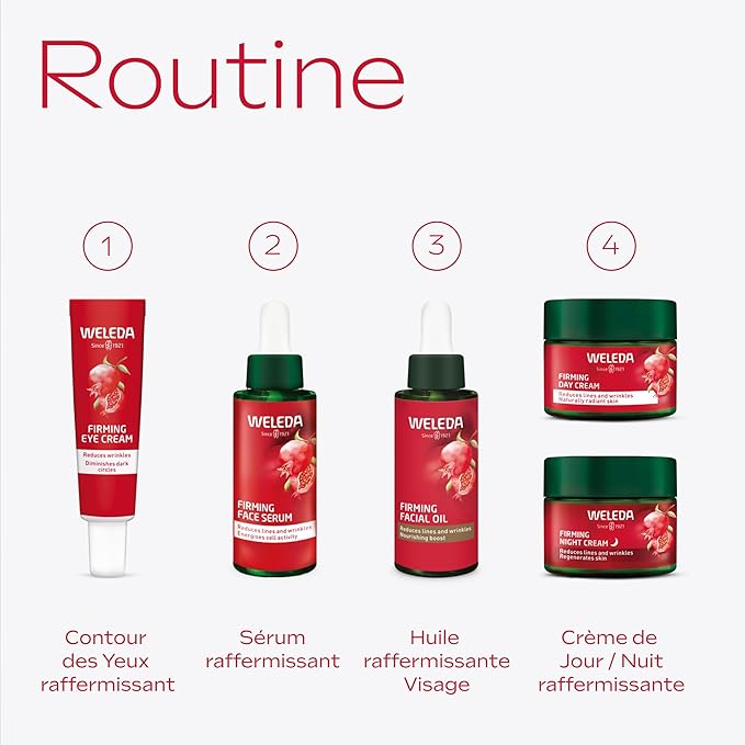 WELEDA - Huile raffermissante Visage Grenade - Booster anti-oxydant et éclat - Pour une peau douce et éclatante - 30 ml