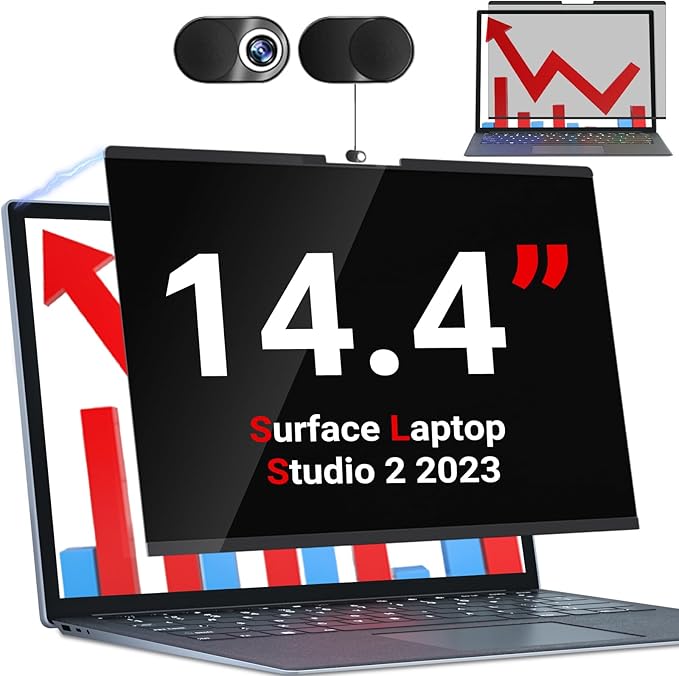 ZOEGAA Écran de confidentialité magnétique pour ordinateur portable Surface Studio