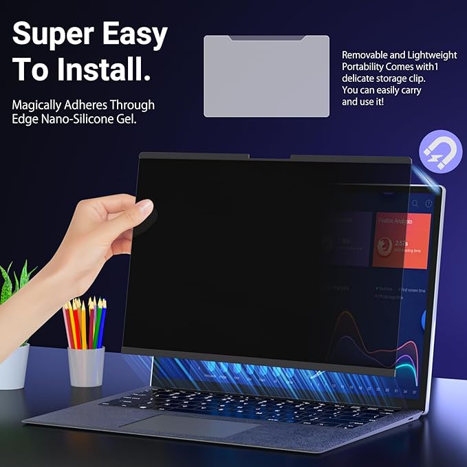 ZOEGAA Écran de confidentialité magnétique pour ordinateur portable Surface Studio