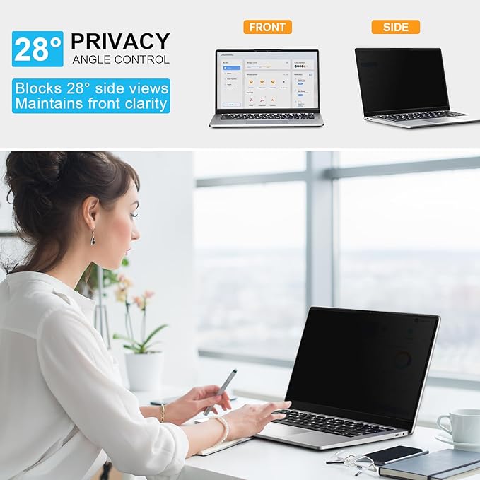 ZOEGAA Écran de confidentialité pour ordinateur portable 14" 16:9